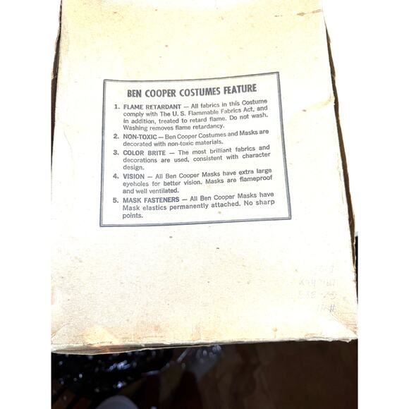 1972 Ben Cooper Mickey Mouse Halloween Costume & Plastic Mask Original Box M8-10 - Picture 6 of 12